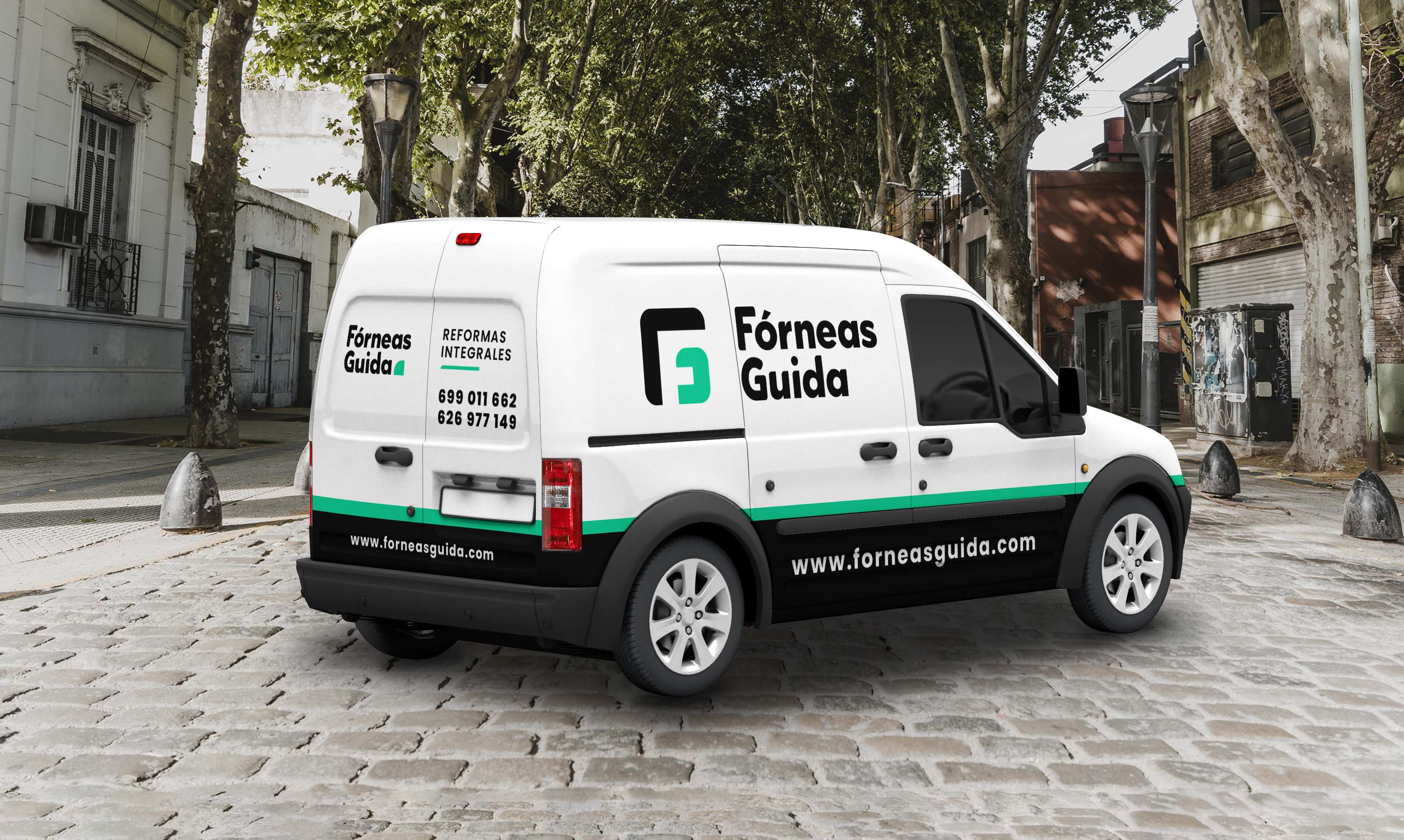 Furgoneta vinilada de Fórneas Guida