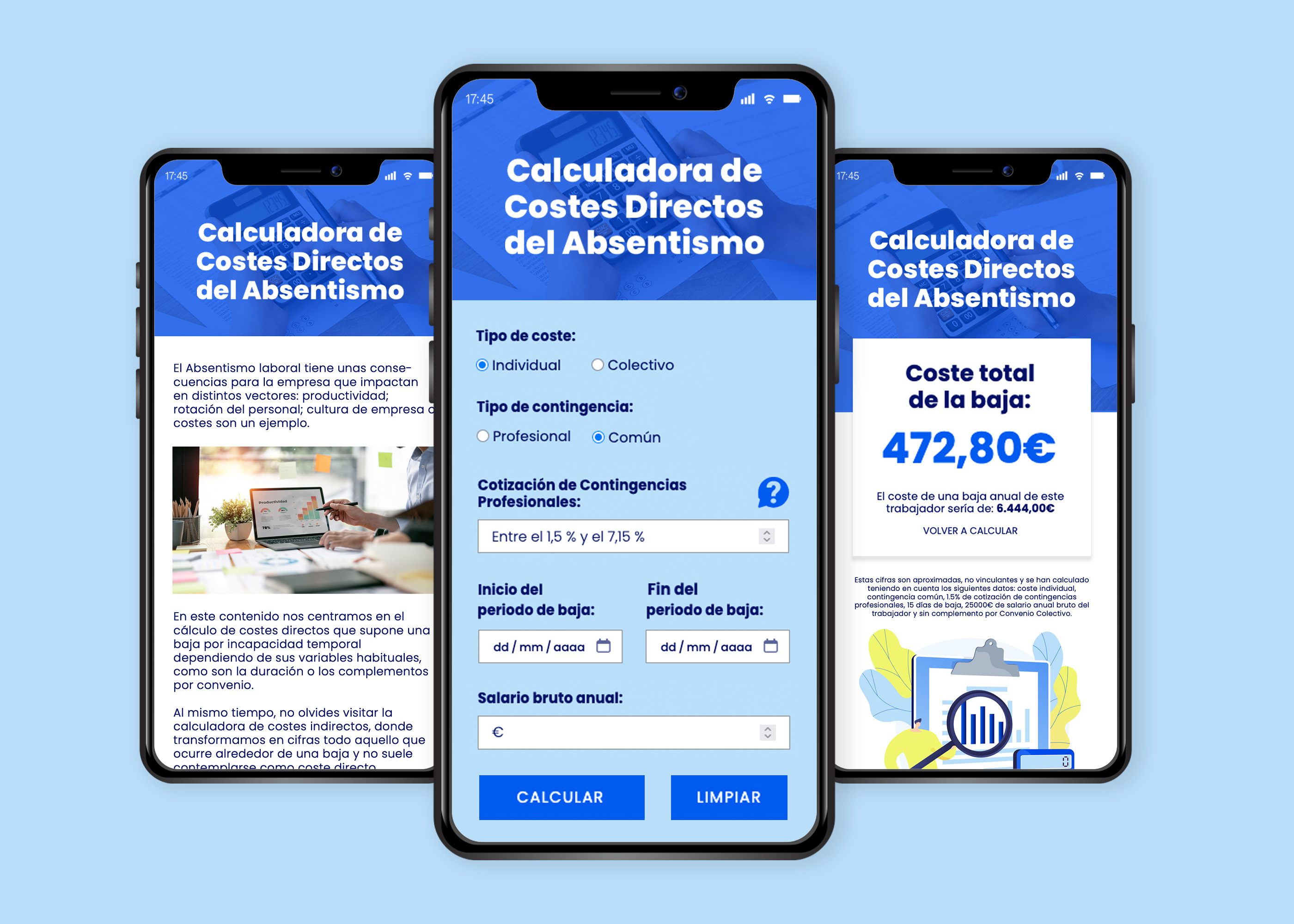 Desarrollo de plugin de calculadora para calcular los gastos del Absentismo Laboral